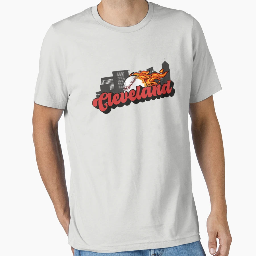 Baseball Players Cleveland Baseball T-Shirt - Unique Graphic Men Women - T-Shirt, Sweatshirt, Hoodie
