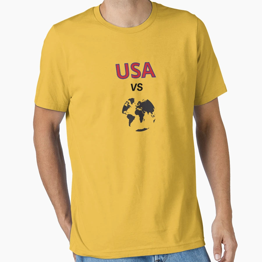 Usa Vs World T-Shirt - Minimalist Print Unisex - T-Shirt, Sweatshirt, Hoodie