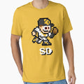 San Diego 8 Bit Player Initials T-Shirt - Unique Graphic for Adults - T-Shirt, Sweatshirt, Hoodie