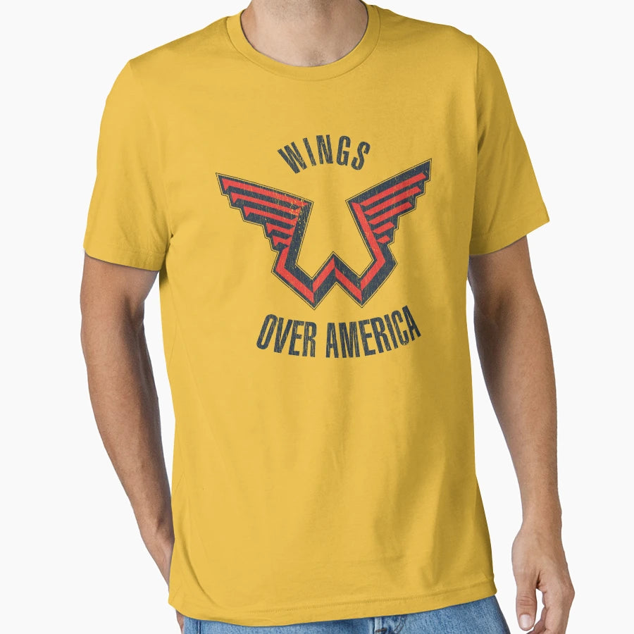 Wings Over America T-Shirt - Fun Novelty Design for Adults - T-Shirt, Sweatshirt, Hoodie