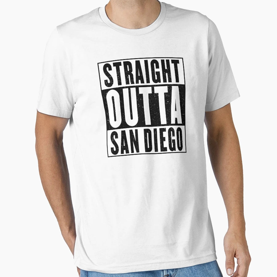 Straight Outta San Diego T-Shirt - Casual Everyday Wear for Adults - T-Shirt, Sweatshirt, Hoodie