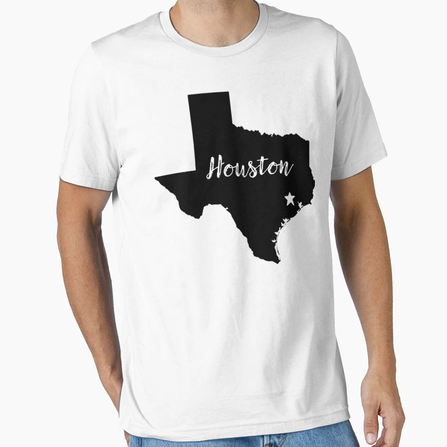 Houston Star T-Shirt - Unique Graphic for Adults - T-Shirt, Sweatshirt, Hoodie