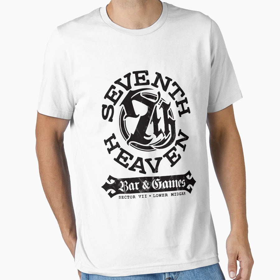Sector 7 Seventh Heaven Bar Black T-Shirt - Minimalist Print Unisex - T-Shirt, Sweatshirt, Hoodie