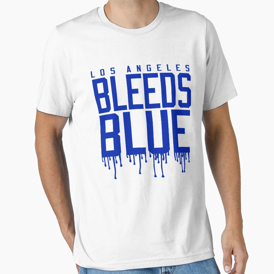 Los Angeles Bleeds Blue T-Shirt - Casual Everyday Wear for Adults - T-Shirt, Sweatshirt, Hoodie
