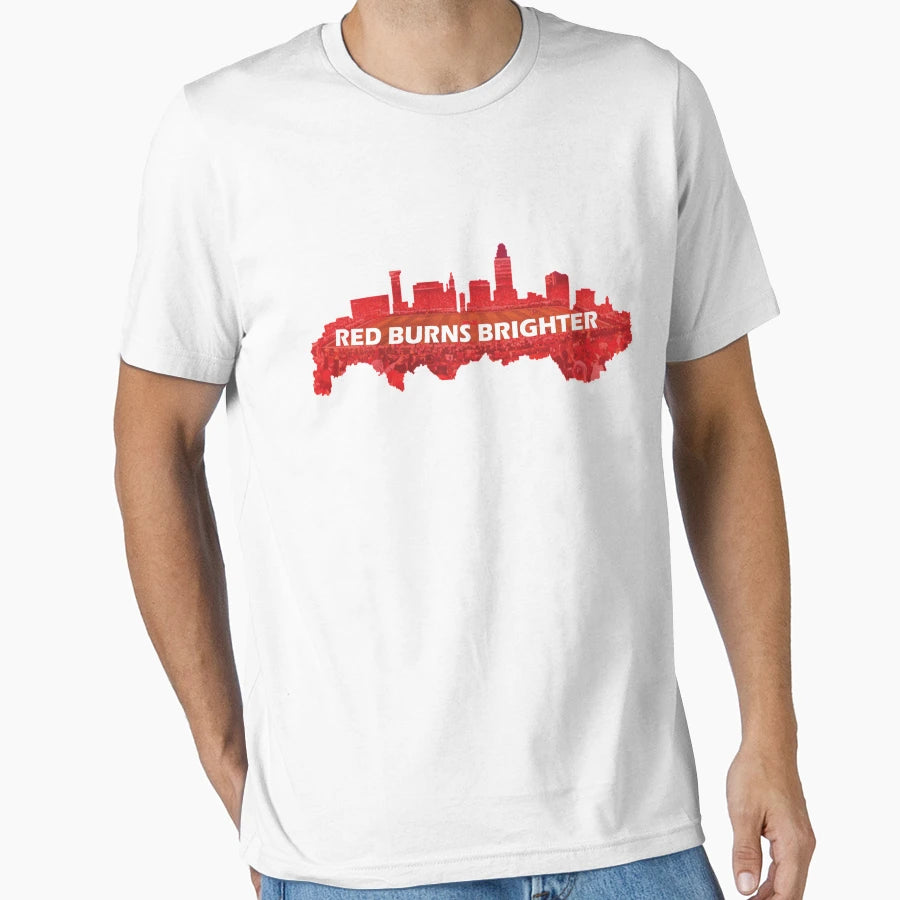 Nebraska Red Burns Brighter T-Shirt - Casual Everyday Wear Men Women - T-Shirt, Sweatshirt, Hoodie