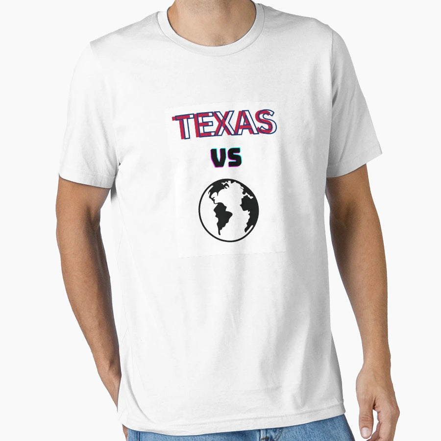 Texas Vs Earth T-Shirt - Aesthetic Graphic for Adults - T-Shirt, Sweatshirt, Hoodie