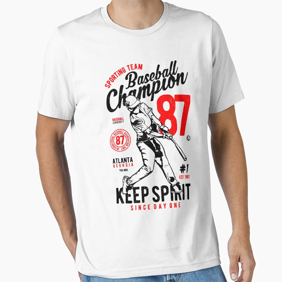 Baseball Champion Sporting Team T-Shirt - Fun Novelty Design Unisex - T-Shirt, Sweatshirt, Hoodie