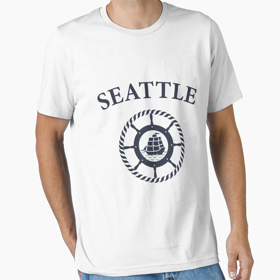 Seattle Marina T-Shirt - Graphic Print Men Women - T-Shirt, Sweatshirt, Hoodie