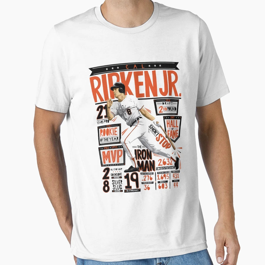 Cal Ripken Jr Position T-Shirt - Custom Art Print Men Women - T-Shirt, Sweatshirt, Hoodie
