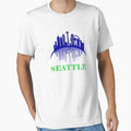 Seattle Washington Skyline 3 T-Shirt - Minimalist Print Men Women - T-Shirt, Sweatshirt, Hoodie