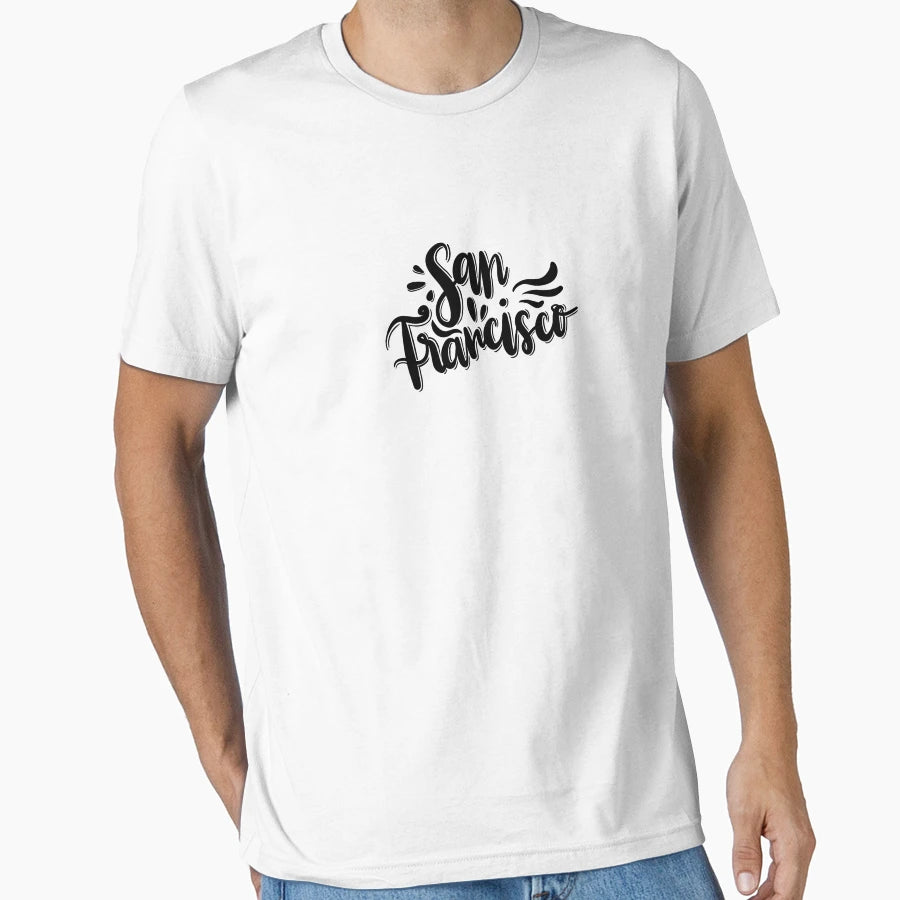 San Francisco Lettering Art T-Shirt - Graphic Print for Adults - T-Shirt, Sweatshirt, Hoodie