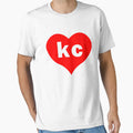 I Love Kansas City Heart Kc T-Shirt - Novelty Apparel for Adults - T-Shirt, Sweatshirt, Hoodie