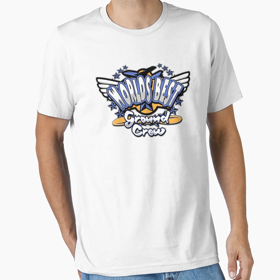 Worlds Best Ground Crew T-Shirt - Trendy Graphic for Adults - T-Shirt, Sweatshirt, Hoodie