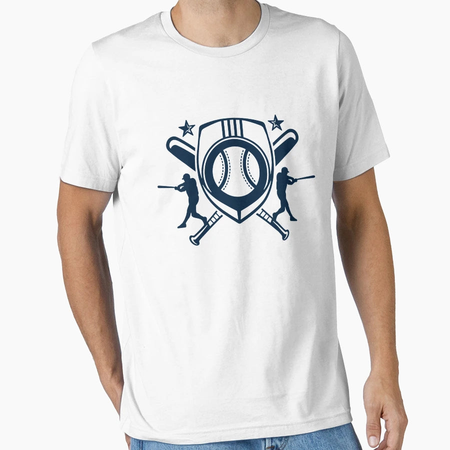 Baseball Player Logo T-Shirt - Minimalist Print for Adults - T-Shirt, Sweatshirt, Hoodie