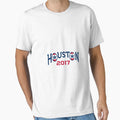 American Football Houston 2017 Word T-Shirt - Custom Art Print Unisex - T-Shirt, Sweatshirt, Hoodie