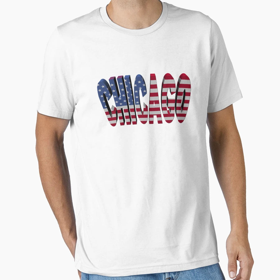 Chicago T-Shirt - Trendy Graphic for Adults - T-Shirt, Sweatshirt, Hoodie