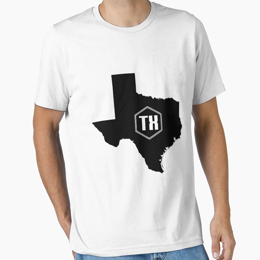 Texas Homer Black T-Shirt - Custom Art Print Men Women - T-Shirt, Sweatshirt, Hoodie