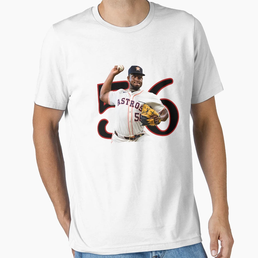 Ronel Blanco Astros Baseball Player T-Shirt - Custom Art Print for Adults - T-Shirt, Sweatshirt, Hoodie