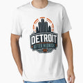 Detroit After Midnight 313 Skyline T-Shirt - Custom Art Print for Adults - T-Shirt, Sweatshirt, Hoodie