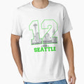 12 Seattle American Football T-Shirt - Unique Graphic Unisex - T-Shirt, Sweatshirt, Hoodie