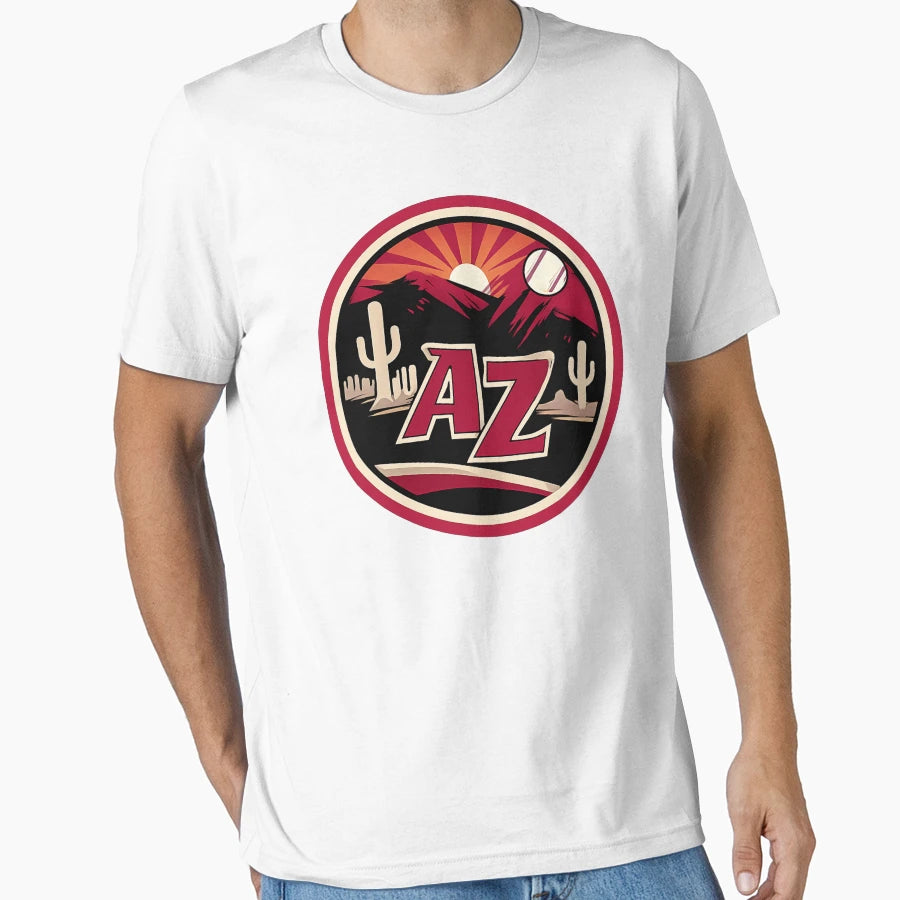Arizona Baseball City Logo Desert Skyline T-Shirt - Trendy Graphic Unisex - T-Shirt, Sweatshirt, Hoodie