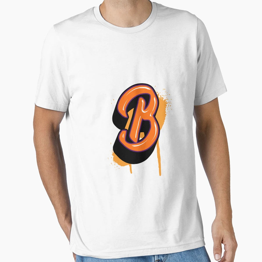 Graffiti Letter B Graffeting Letter T-Shirt - Custom Art Print Men Women - T-Shirt, Sweatshirt, Hoodie