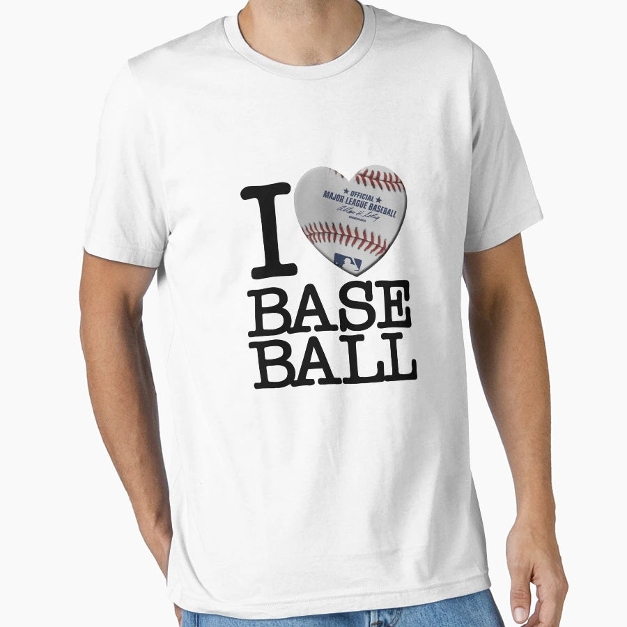 I Heart Baseball T-Shirt - Casual Everyday Wear Men Women - T-Shirt, Sweatshirt, Hoodie
