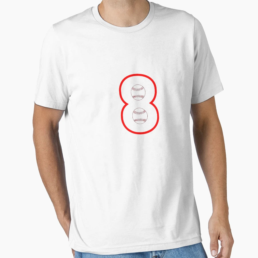 Baseball 8 Designe T-Shirt - Minimalist Print Men Women - T-Shirt, Sweatshirt, Hoodie