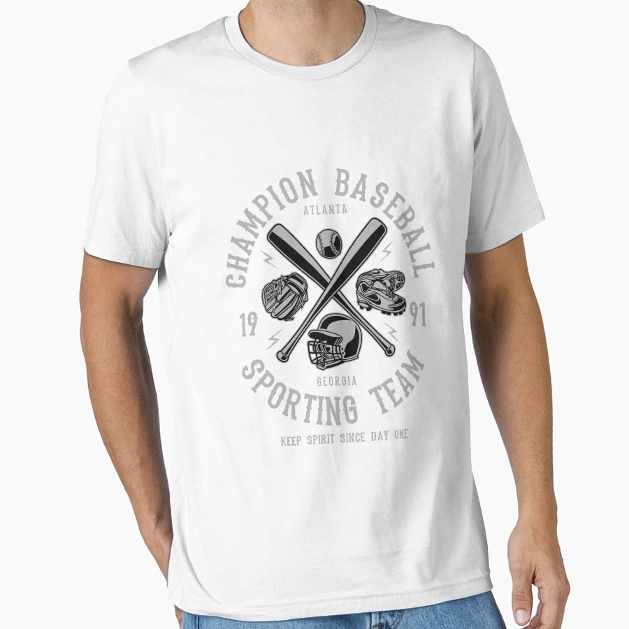 Champion Baseball T-Shirt - Graphic Print Unisex - T-Shirt, Sweatshirt, Hoodie