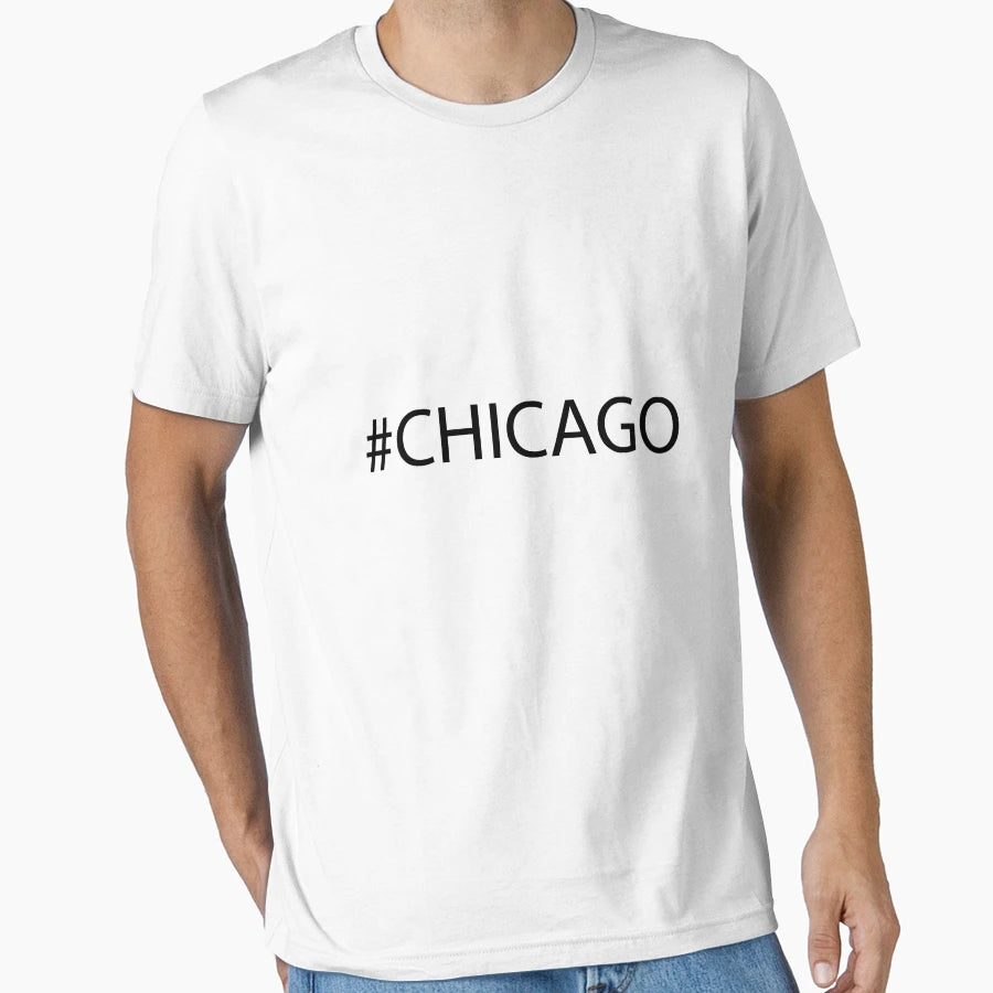 Chicago Black T-Shirt - Fun Novelty Design Men Women - T-Shirt, Sweatshirt, Hoodie
