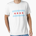 Chicago Flag T-Shirt - Novelty Apparel Men Women - T-Shirt, Sweatshirt, Hoodie