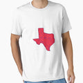 Lone Star State Red Bits Blue Larger T-Shirt - Trendy Graphic Unisex - T-Shirt, Sweatshirt, Hoodie