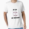 My Life Baseball T-Shirt - Aesthetic Graphic Men Women - T-Shirt, Sweatshirt, Hoodie