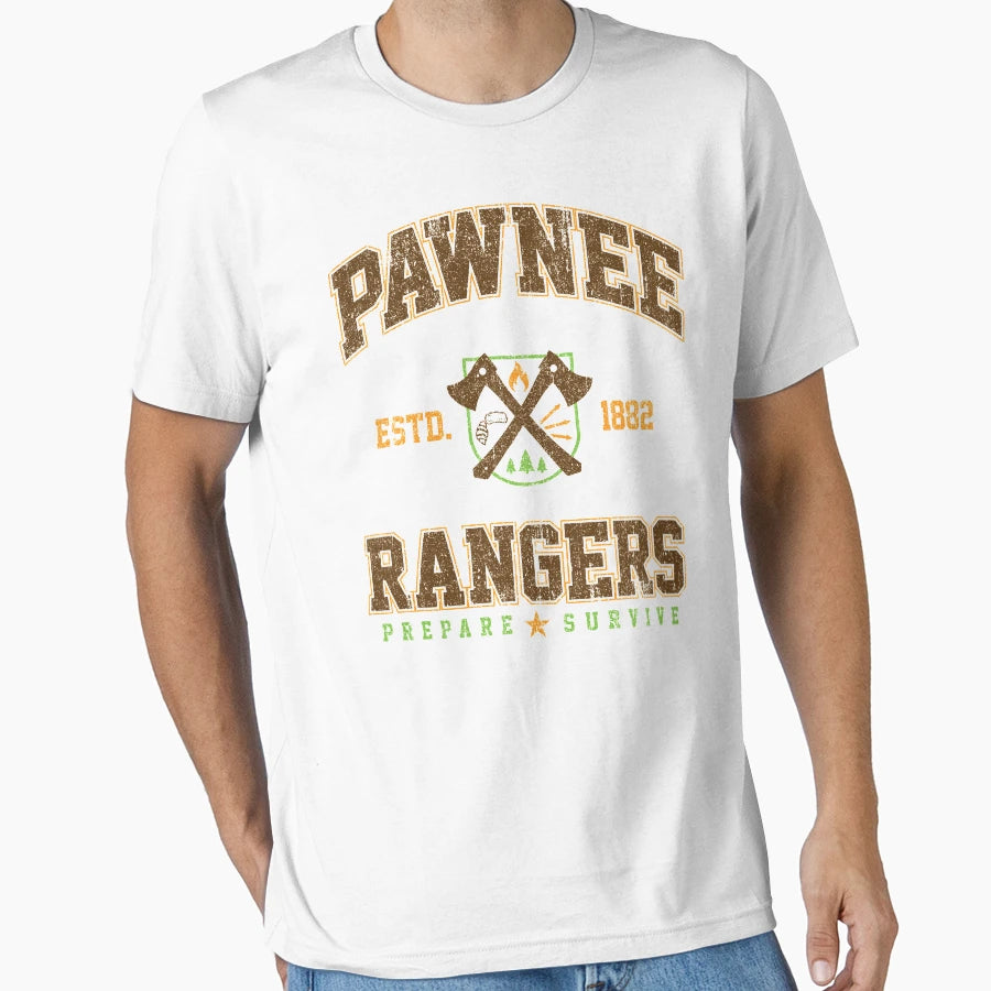 Pawnee Rangers Variant T-Shirt - Trendy Graphic Unisex - T-Shirt, Sweatshirt, Hoodie