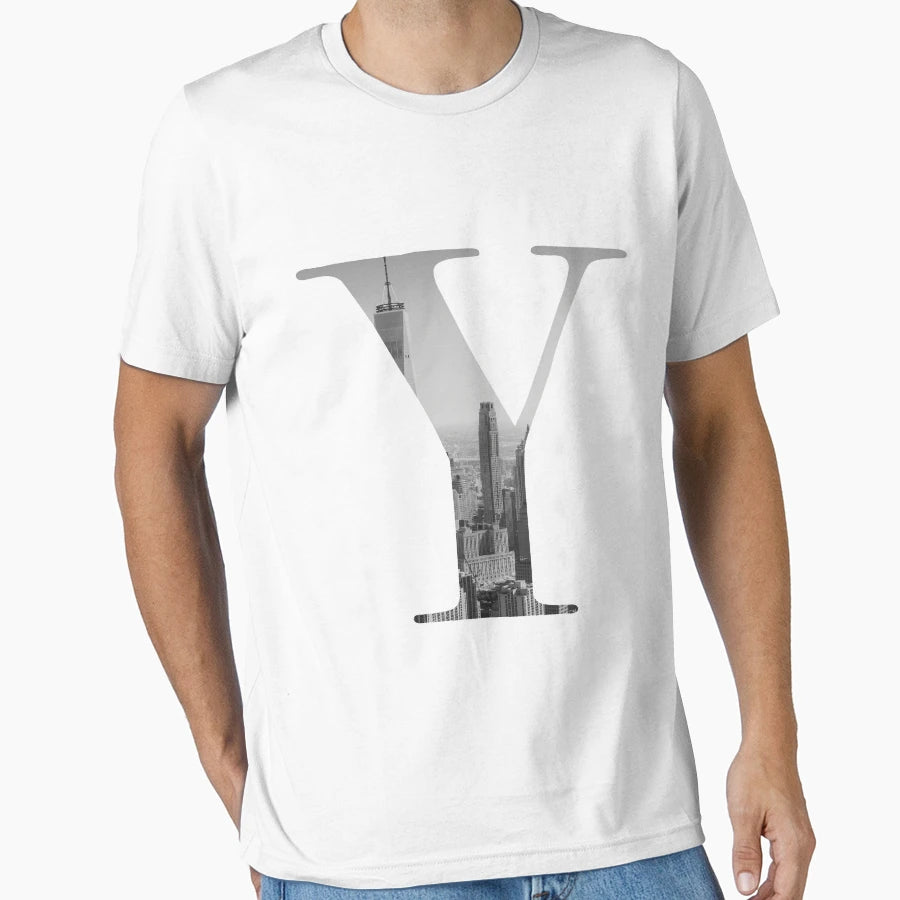 New York Letter Y T-Shirt - Minimalist Print Unisex - T-Shirt, Sweatshirt, Hoodie