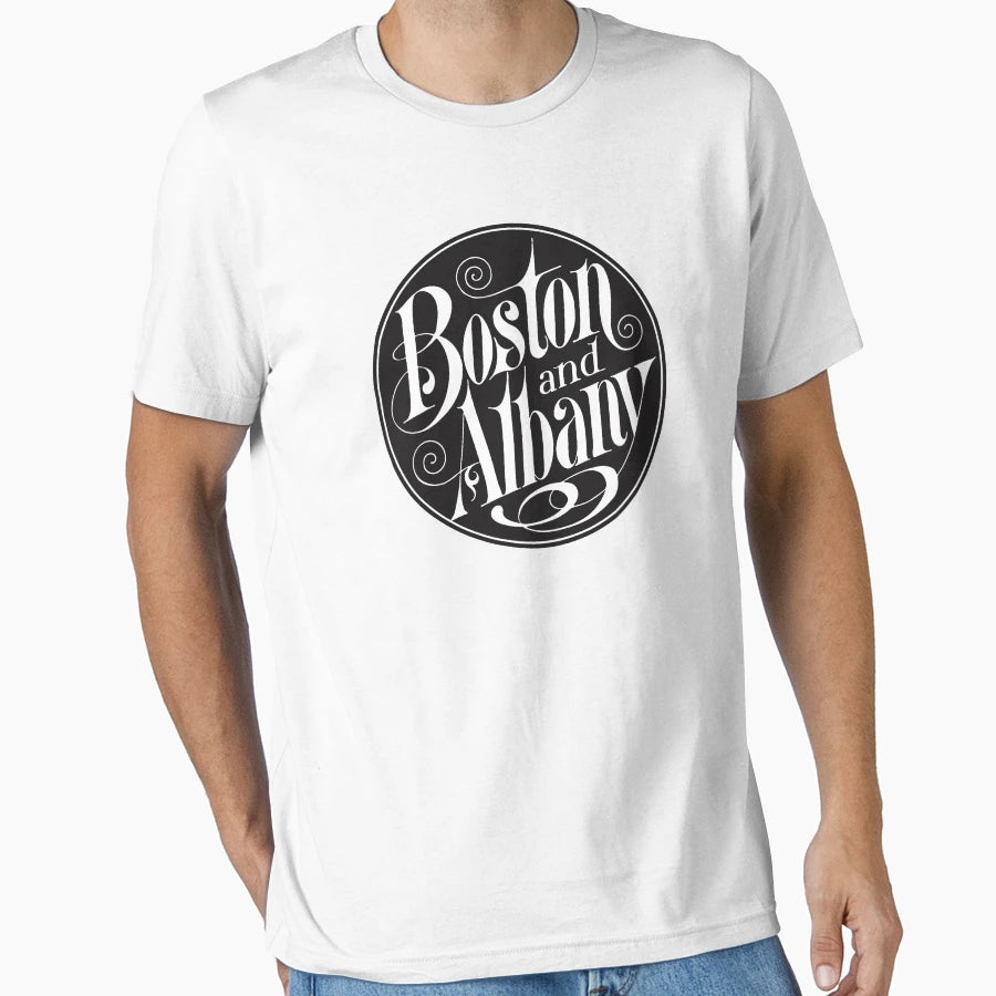Boston And Albany Railroad T-Shirt - Aesthetic Graphic for Adults - T-Shirt, Sweatshirt, Hoodie