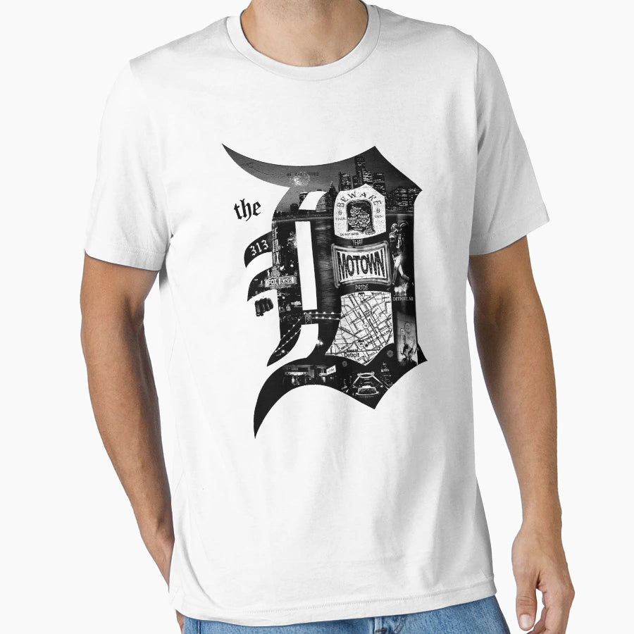 D White T-Shirt - Fun Novelty Design Men Women - T-Shirt, Sweatshirt, Hoodie