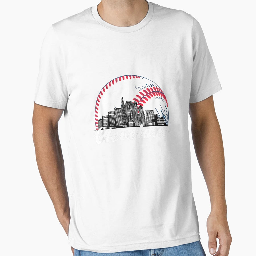 Cleveland Baseball Skyline Cleveland T-Shirt - Trendy Graphic Men Women - T-Shirt, Sweatshirt, Hoodie