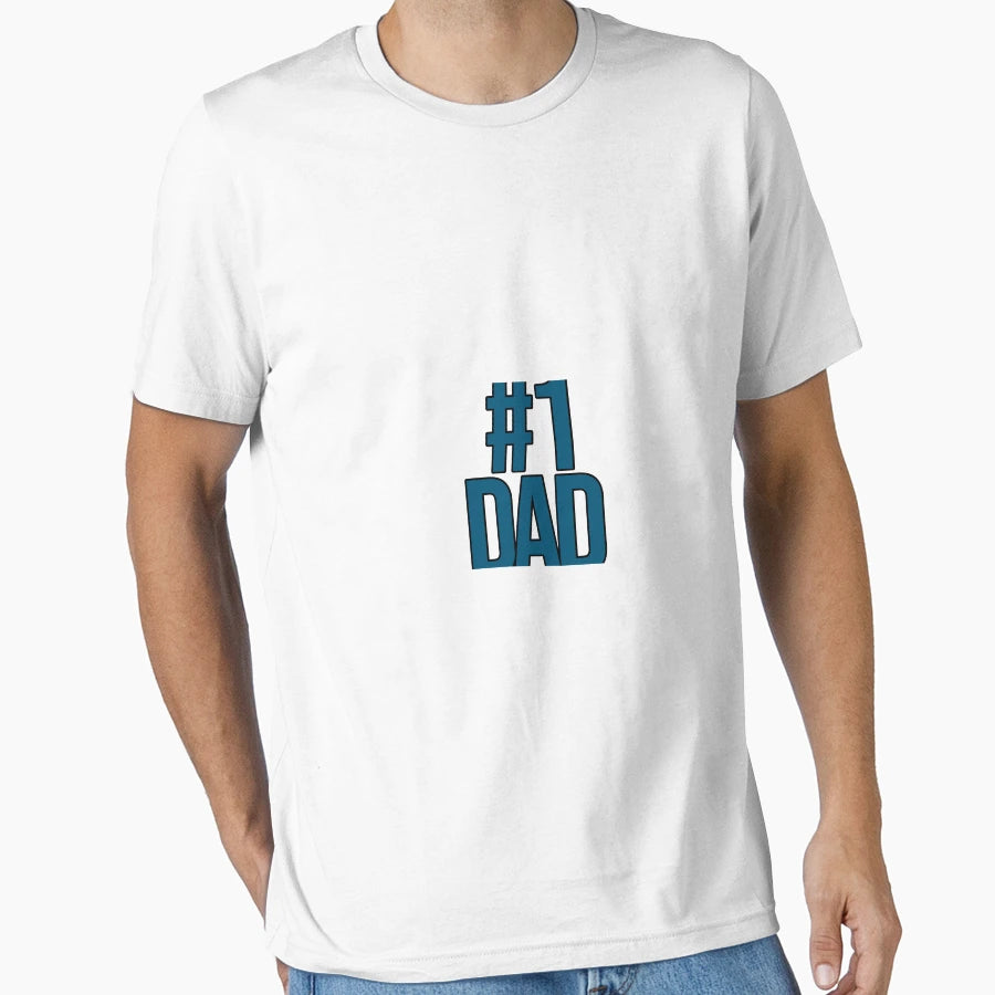 Fathers Day Number One Dad T-Shirt - Novelty Apparel for Adults - T-Shirt, Sweatshirt, Hoodie