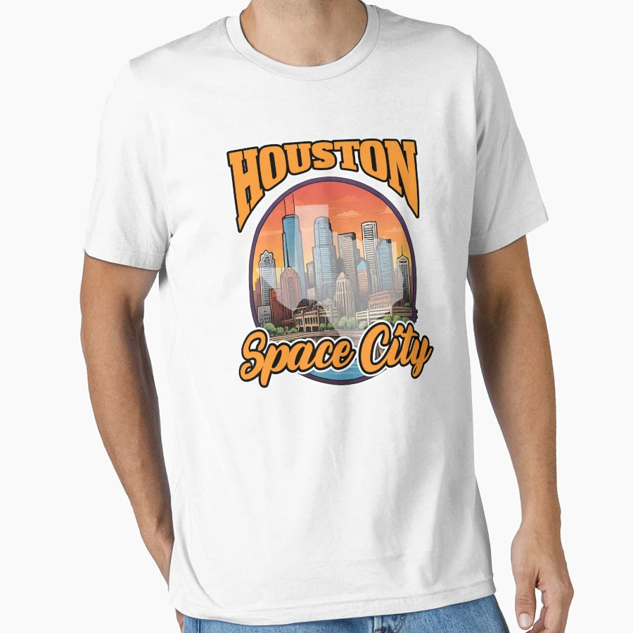 Houston Space City T-Shirt - Custom Art Print for Adults - T-Shirt, Sweatshirt, Hoodie