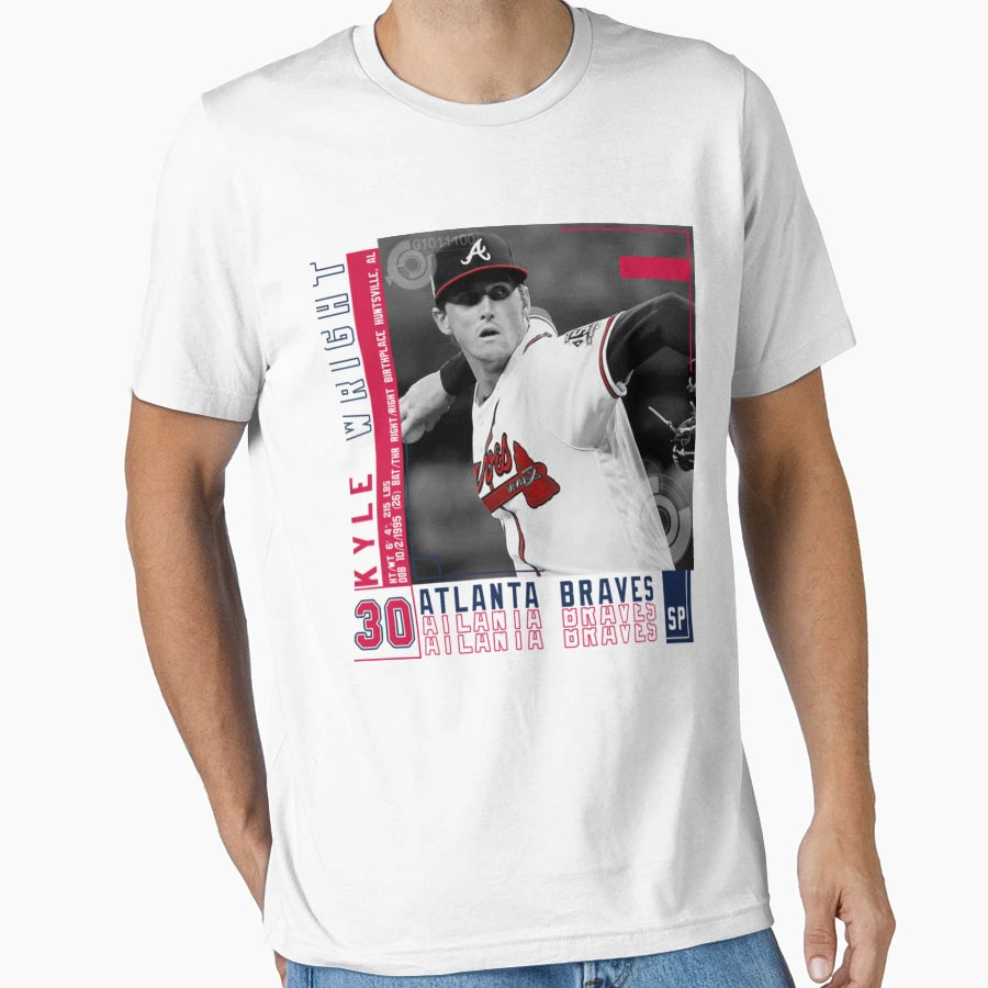 Kyle Wright Baseball T-Shirt - Minimalist Print Men Women - T-Shirt, Sweatshirt, Hoodie