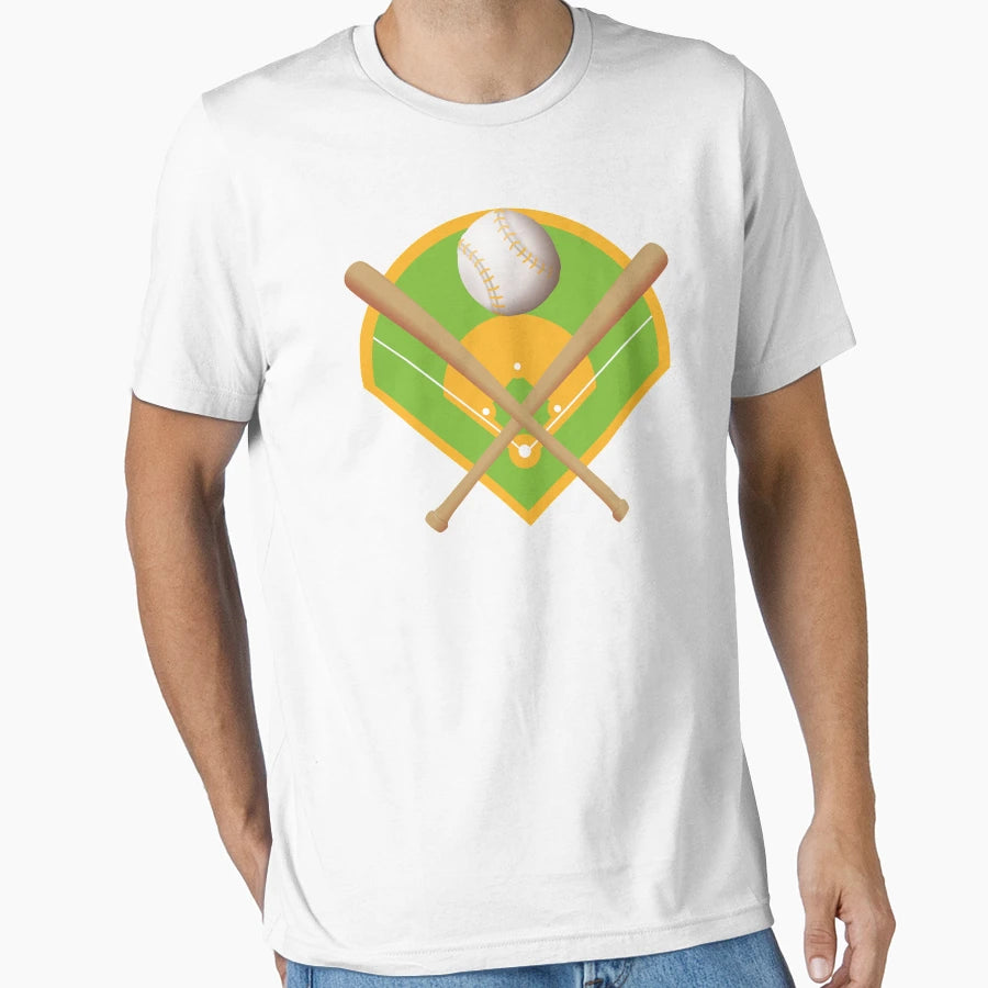 Baseball Field T-Shirt - Aesthetic Graphic for Adults - T-Shirt, Sweatshirt, Hoodie