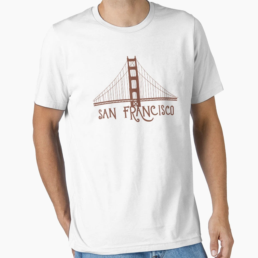Iconic Golden Gate Bridge T-Shirt - Custom Art Print for Adults - T-Shirt, Sweatshirt, Hoodie