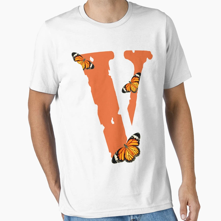 Vlone Logo Butterflys T-Shirt - Streetwear Style Men Women - T-Shirt, Sweatshirt, Hoodie