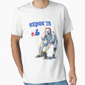 1978 Montreal Expos Faded Baseball T-Shirt - Minimalist Print for Adults - T-Shirt, Sweatshirt, Hoodie