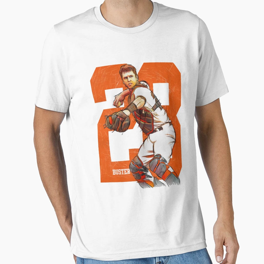 Buster Posey Sketch T-Shirt - Streetwear Style for Adults - T-Shirt, Sweatshirt, Hoodie