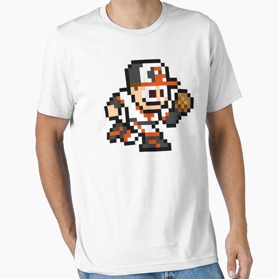 Baltimore 8 Bit Player T-Shirt - Trendy Graphic Men Women - T-Shirt, Sweatshirt, Hoodie