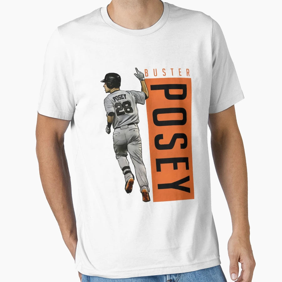 Buster Posey Outline T-Shirt - Aesthetic Graphic for Adults - T-Shirt, Sweatshirt, Hoodie