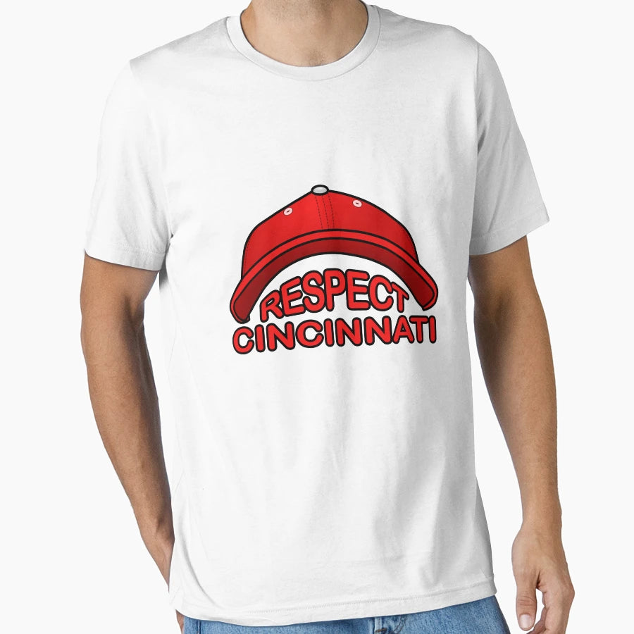 Respect Cincinnati T-Shirt - Fun Novelty Design for Adults - T-Shirt, Sweatshirt, Hoodie