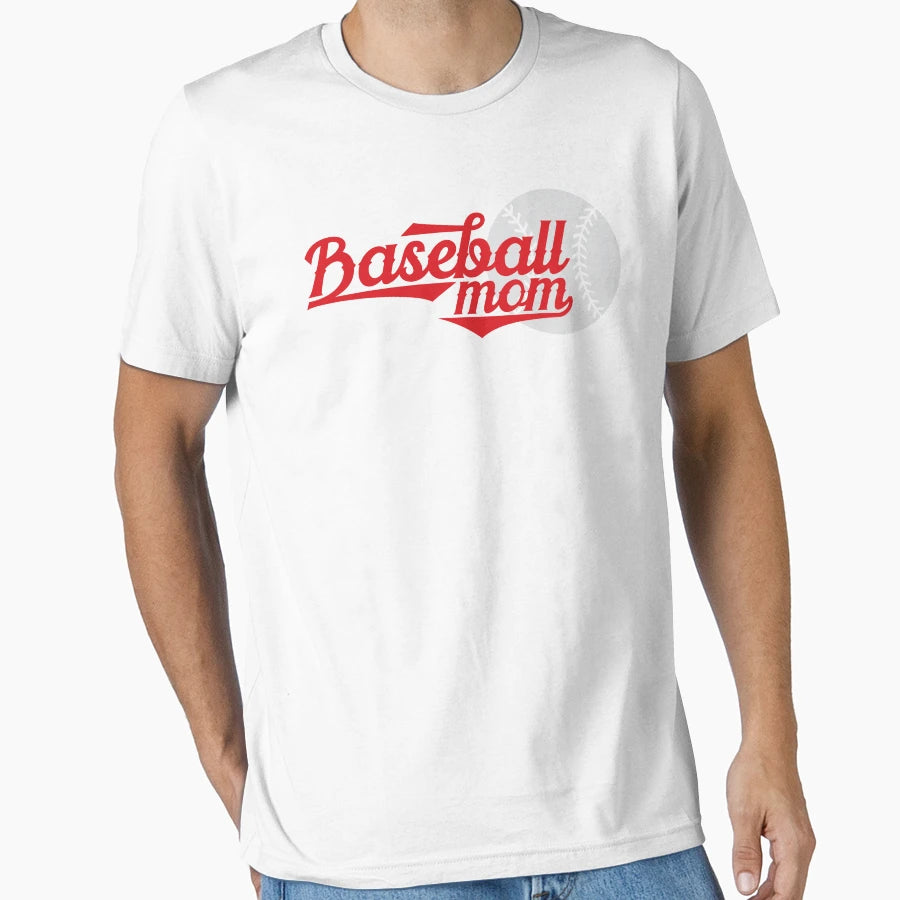 Baseball Mom T-Shirt - Minimalist Print for Adults - T-Shirt, Sweatshirt, Hoodie